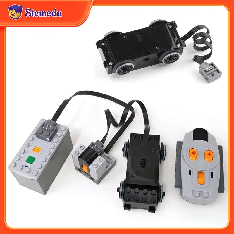 Train Track Motor High-Tech Building Blocks Power Functions Extension Parts Infrared Remote Control Set PF Bricks 88002 DIY Toys