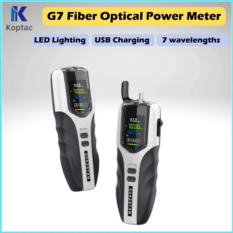 

NEW FTTH G7 Deviser Fiber Optical Power Meter Reading Rechargeable Handheld Mini OPM Tester Optical Power Measurement