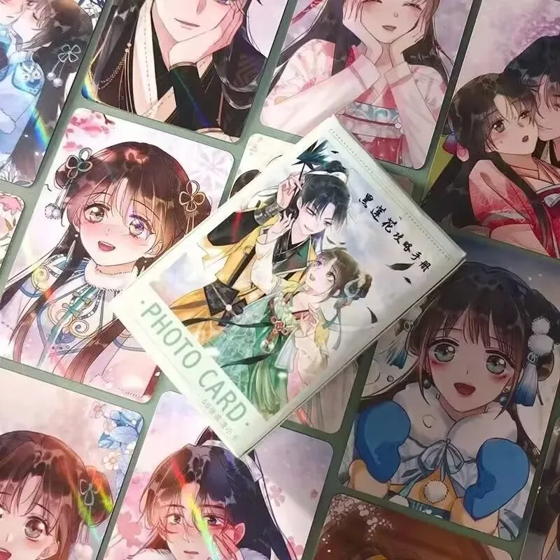 

«Ганководство по стратегии «Черный лотос» «Музы Зици Лин Мяомяо» Лазерная мини-карта 55 с автопринтом в стиле аниме Polaroid 3-дюймовые карты ЛОМО