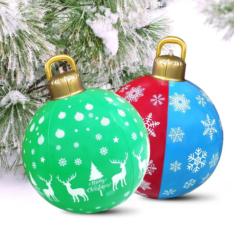 

PVC plus light inflatable Christmas ball, Halloween decoration LED luminous ball, Christmas Halloween decoration supplies