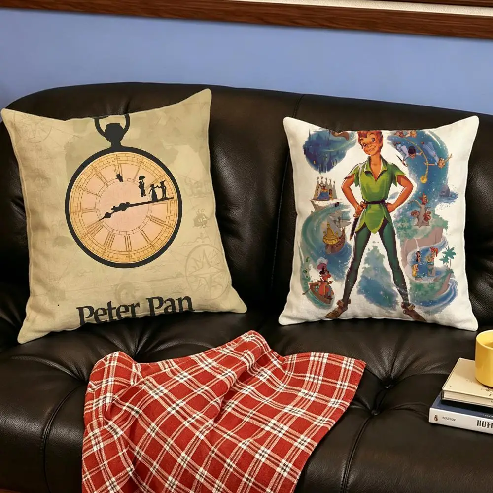 Cartoon P-Peter Cushion Cover Home Decor Cushion Cover Soft Throw Pillowcase for Sofa Bedroom Outdoor Use