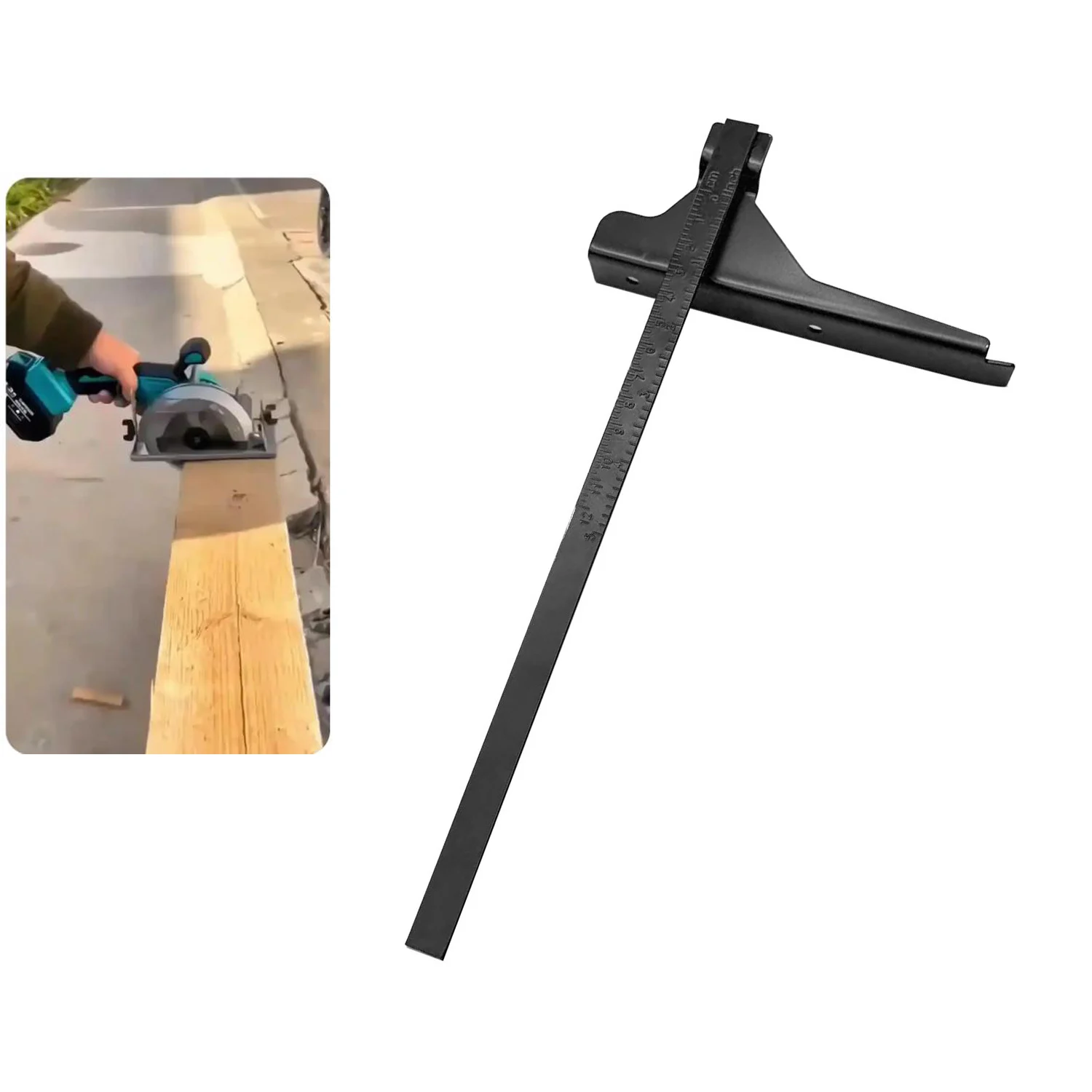 Electric Circular Saw Ruler Guide Scale Ruler Measuring Gauge Scale Caliper For Circular Saw Woodworking Cutting Engrave Tool