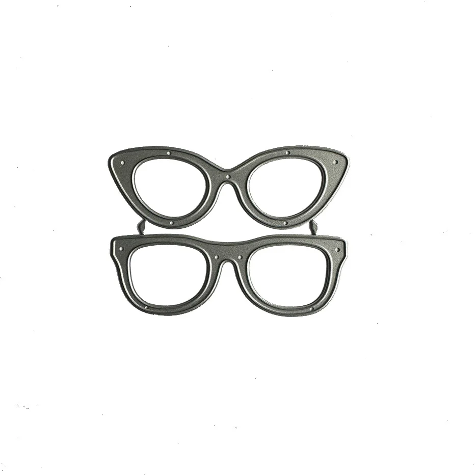 Two types of glasses Metal Cutting Dies for DIY Scrapbooking and Card Making Decor Embossing Craft Die Cut