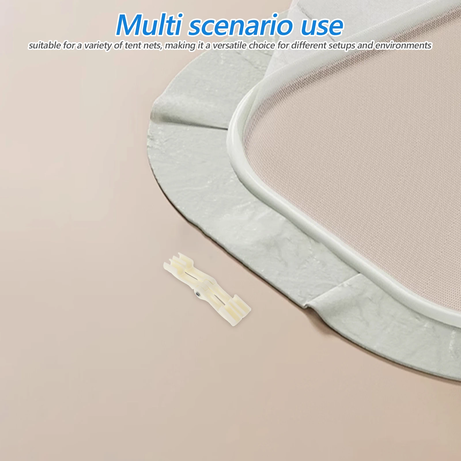 

Mosquito Net Holder Reinforced Plastic Clip for Door Rod Shaft Retaining Easy Stable Folding Net Sunshade Clips Canopy