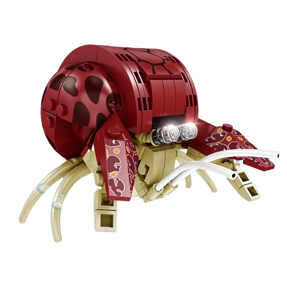 Marine Life Skin Shrimp Hermit Crab Mini Particle Building Blocks - Marine Toys, Children's Assembly Puzzle DIY Model Biology