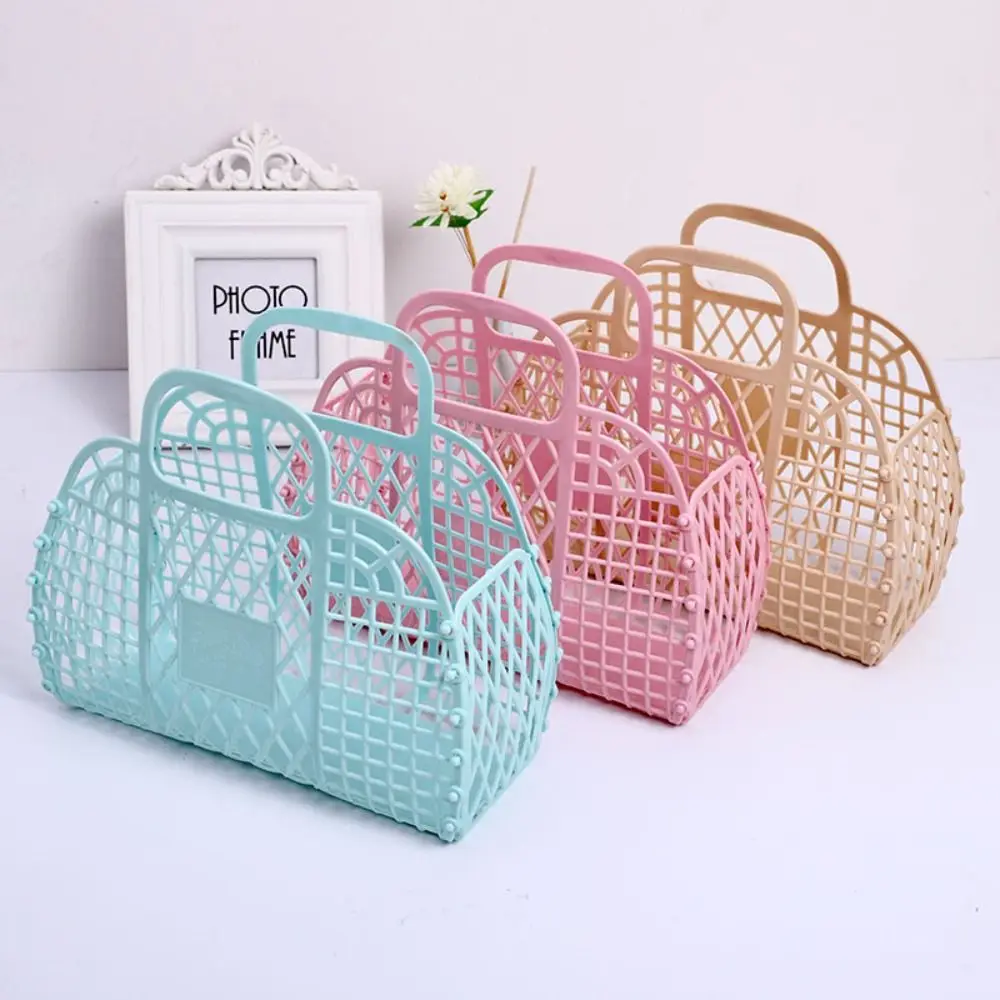 Bolsas de mano pequeñas de gelatina para playa, bolso de mano de plástico para niña de las flores, bolsos de dama de honor para fiesta de cumpleaños de despedida de soltera, cesta de compras de regalo, nuevo