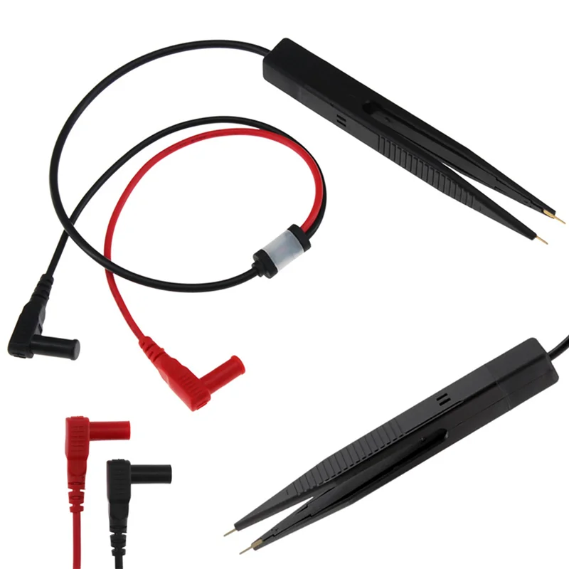 

AT21-3X SMD SMT Chip Test Clip Multimeter Probe Tweezers For Capacitance Inductance Resistor Measurement Multi-Use Test Tool