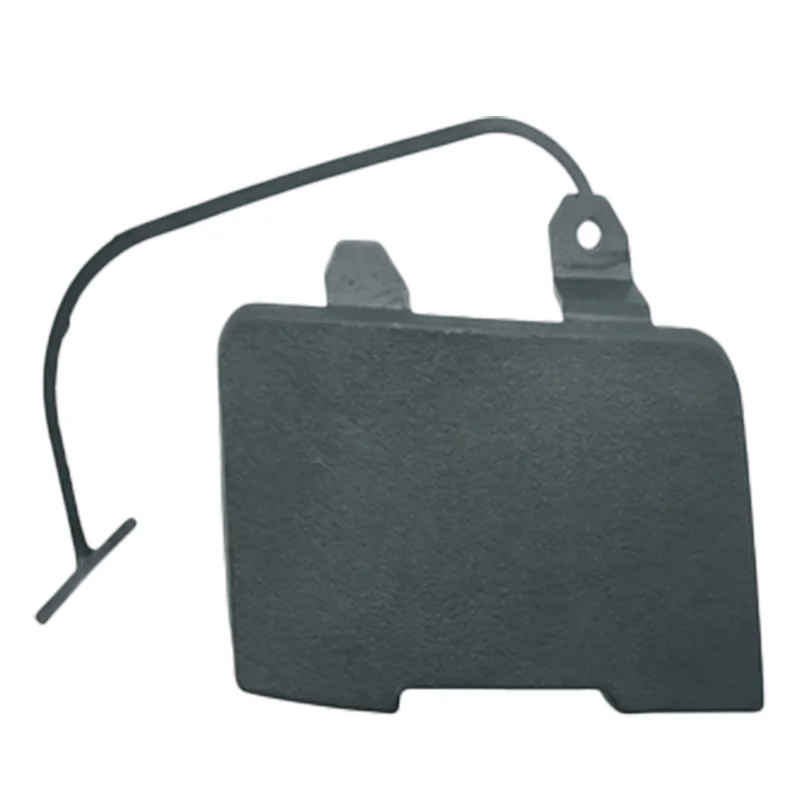 Cover Spacer assembly, in front of the purple balance bar rubber sleeve Bumper cover, cover towing hook, only on the right side
