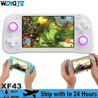 Handheld Video Game Console XF43 Retro Linux System 4.3 Inch IPS Screen Portable Pocket Video Player 64G 128GB Games Kid Gift