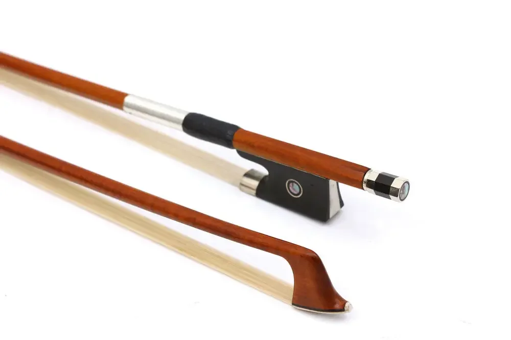 Advance 4/4 Full Size Violin Pernambuco Bow Ebony Frog Good Balance Natural Bows Hair Double Eyes Inlay Violin Parts