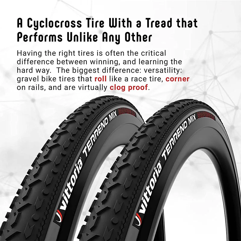 Vittoria Terreno Mix Gravel tire 700x33C G2.0 Tubeless Mixed Terrain  ConditionsCyclocross Bike tire 700C Gravel tires