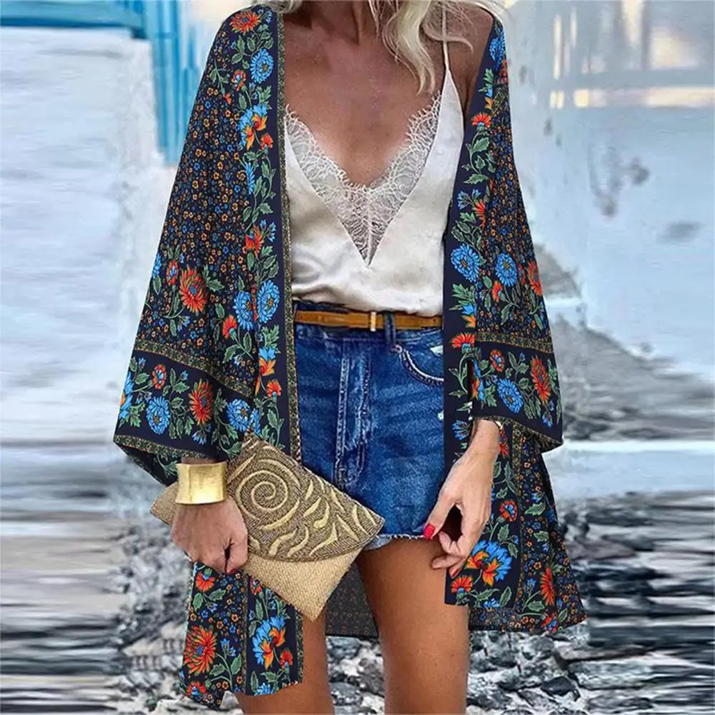 Long Cardigan Beach Cover Up Women Sun Shirts Loose Bikini Cover Up Open Front Coat Women Beach Wear пляжная одежда