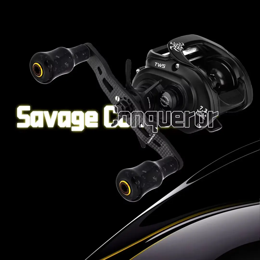 GOMEXUS F24mm Carbon Power Knob for Shimano Stradic Tranx Curado SLX Daiwa Zillio Tatula Fuego Spinning Baitcasting Reel Handle view 6