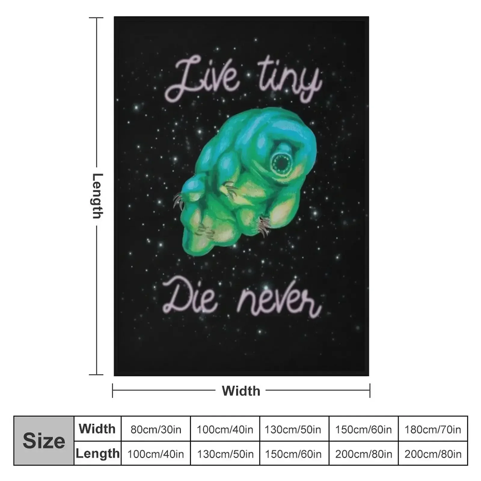 Tough Tardigrade Throw Blanket Giant Sofa christmas gifts wednesday Blankets