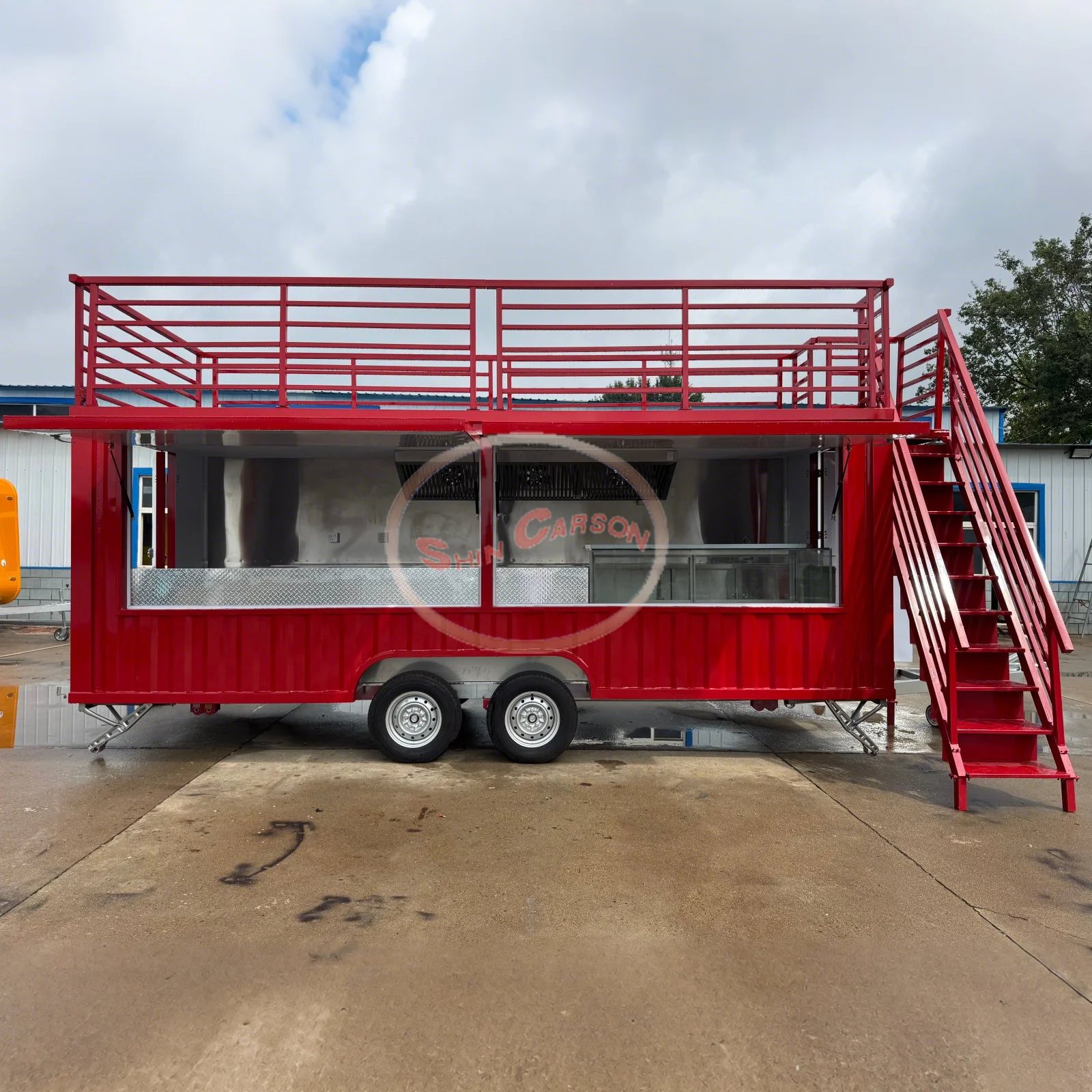 

Pizza Foodtruck Concession Catering Trailer Beer Truck Bakery 2 Story Mobile Bar Trailer Food Caravan for Sale