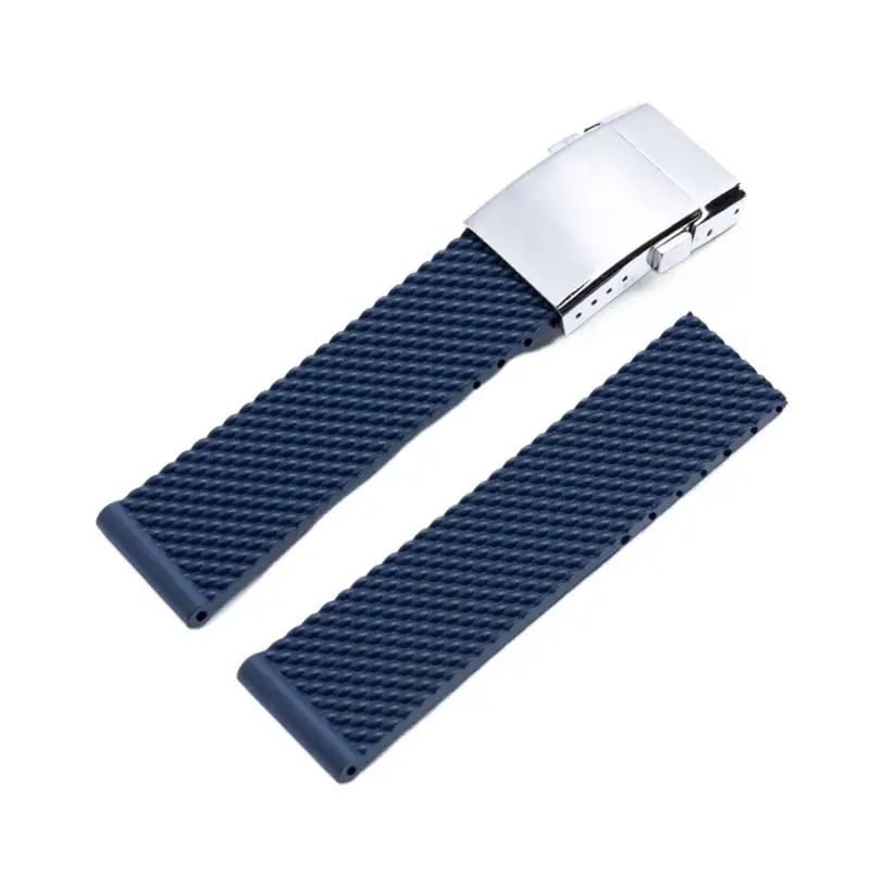 

HAODEE For Breitling Strap Soft Silicone Rubber Watch Band 22mm 24mm WatchBand Bracelet