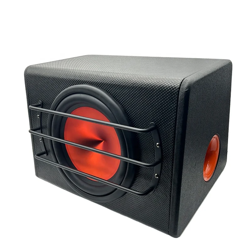 top 12V Big Power (10 Inch 1500W/12inch 2000W )Integrated active subwoofer Wooden Active Audio Modified Trapezoid Subwoofer