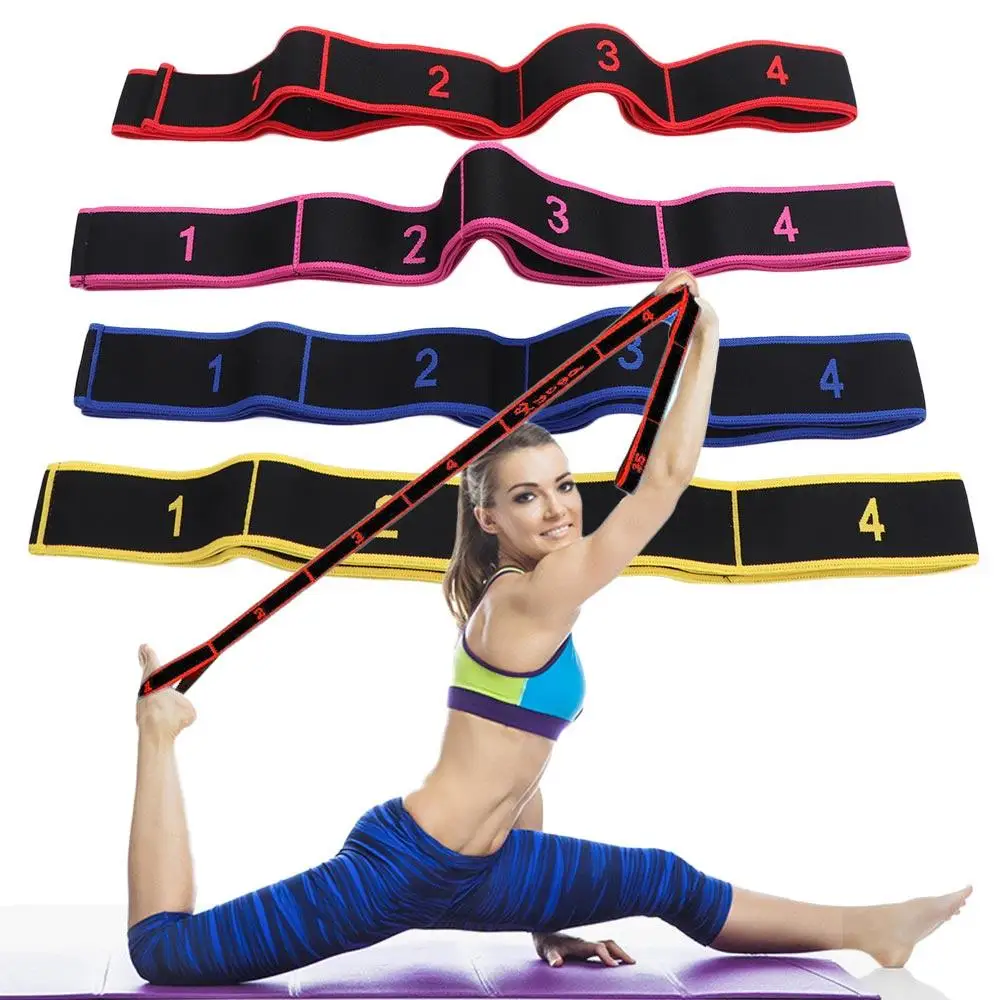 Professional Multi Loops Tension Band Elastic Yoga Stretch Rope Sports Training Pull Belt Fitness Gymnastics Equipment