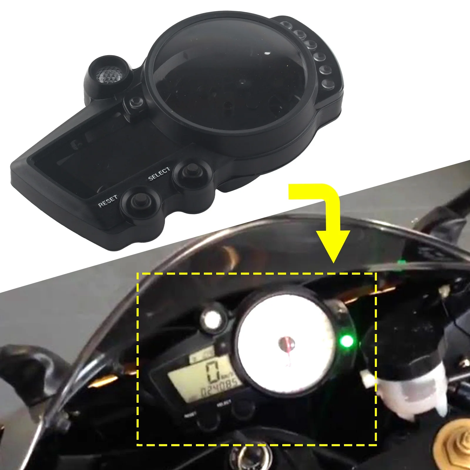 For Yamaha YZF R1 2002-2003 Speedometer Odometer Instrument Housing Case Tachometer Gauge Covers