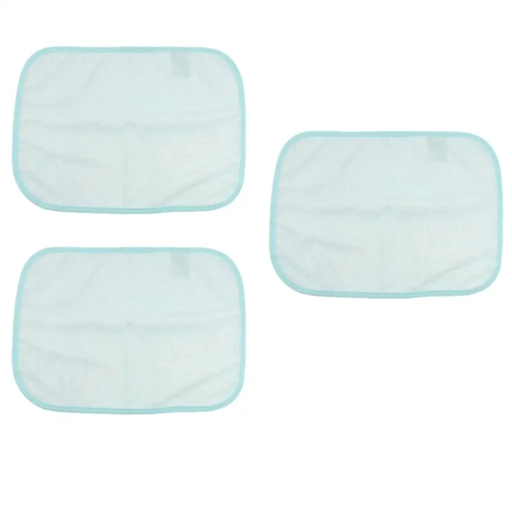 

3pcs Waterproof Bed Wetting Pads, 40x50 Cm, Washable, for Incontinence Blue