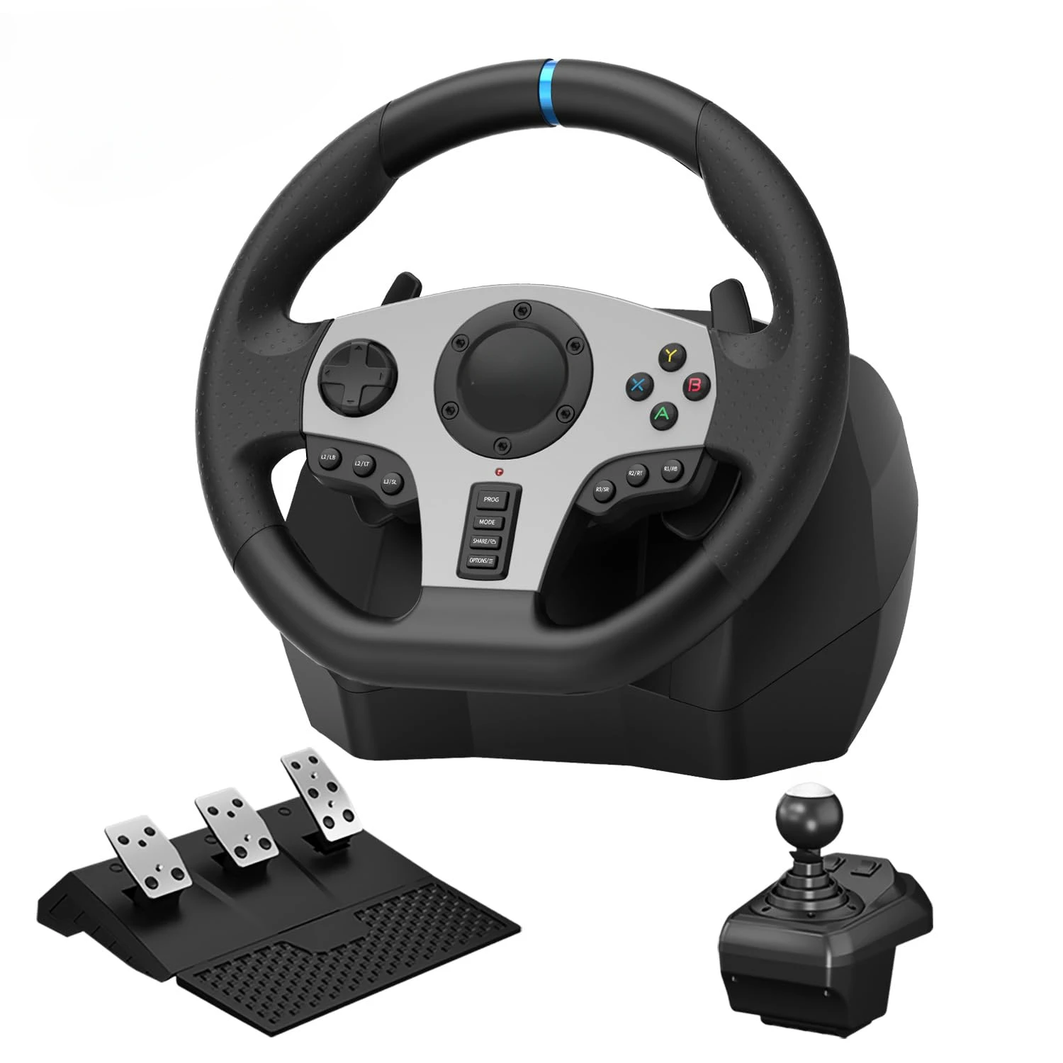 Gaming Racing Wheel V9 Xbox Steering Wheel 270/900° Car Simulation with Pedal and Shifter, Paddle Shifters Driving Wheel for