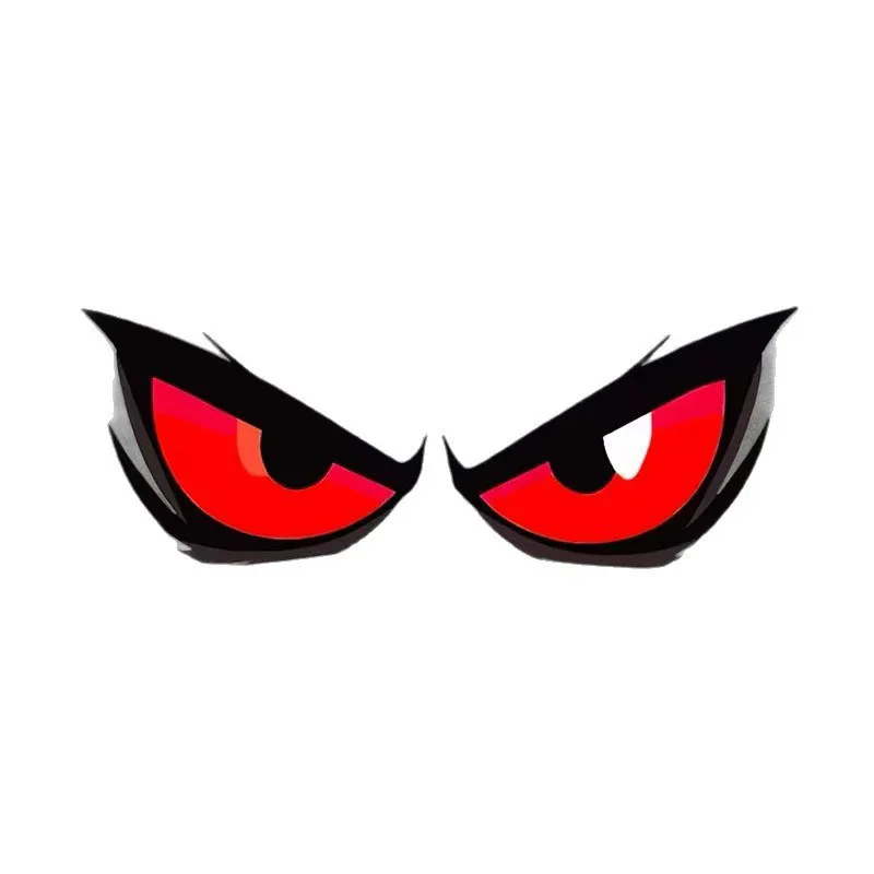 Universal Fierce Evil Eyes Vinyl Sticker Waterproof Decal for Motorcycle Bicycle Helmet Car Moto Body DIY Decoration Accessories gallery 1