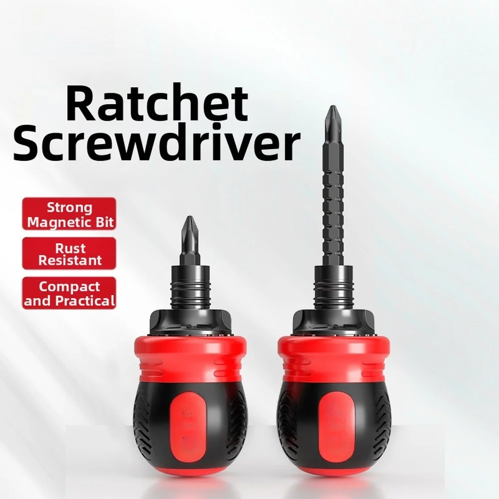 Adjustable Dual-Tip Screwdriver With Extendable Shaft And Magnetic End For Efficient Screw Driving In Tight Spots