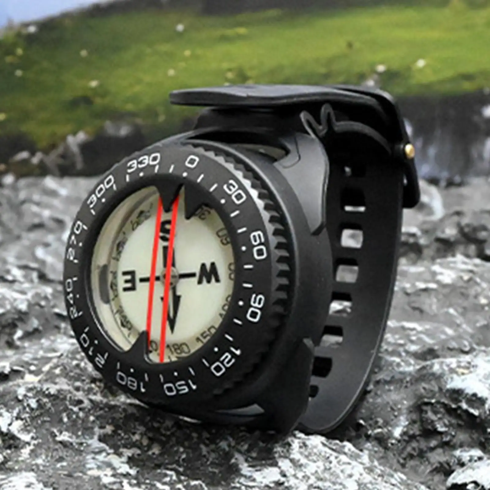 

Часы с компасом, подводные 50-метровые компасы для дайвинга, профессиональный водонепроницаемый навигатор, светящиеся сбалансированные часы для подводного плавания