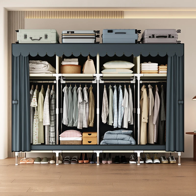 Durable Bedroom Furniture Wardrobe Closet Organizer for Clothes Shoes Accessories Storage System