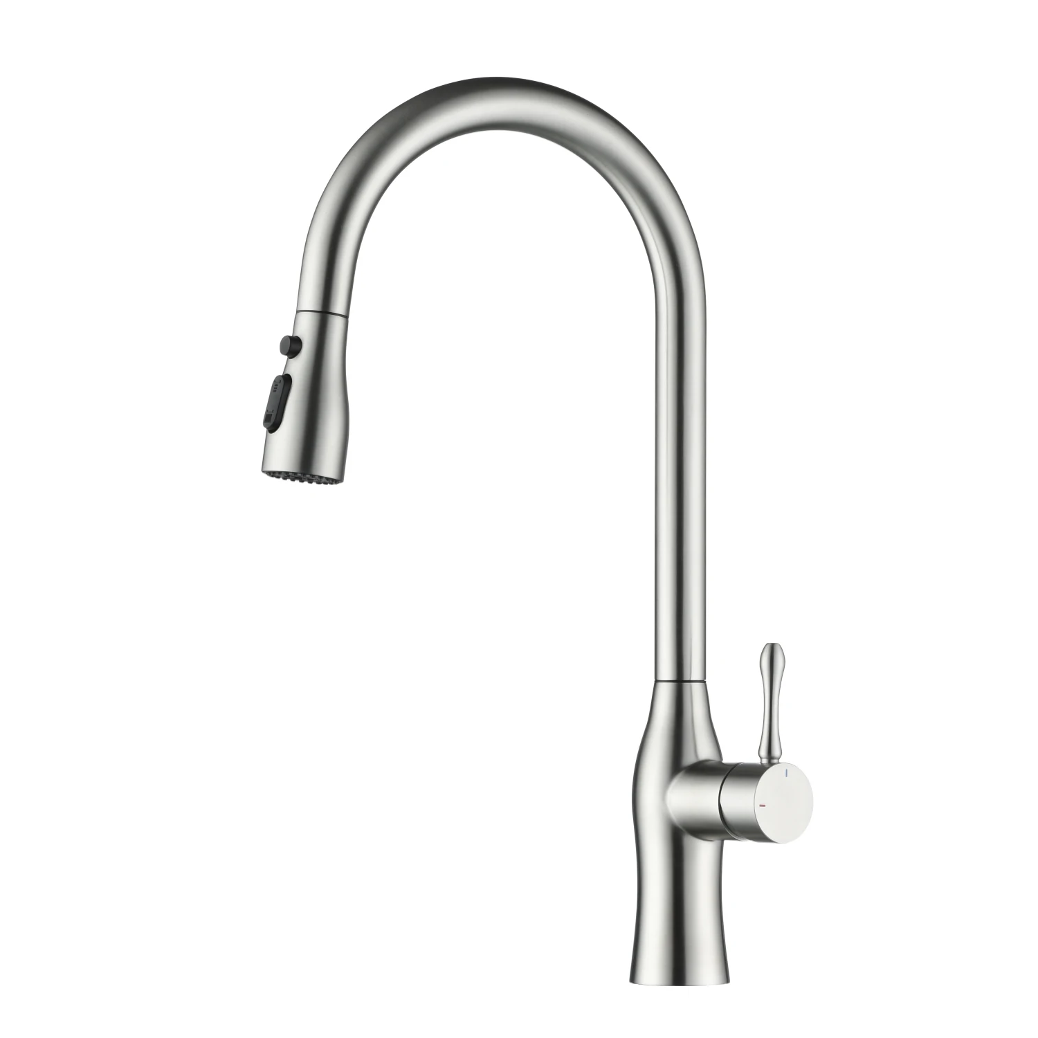 

Pull-Down Single Handle Kitchen Faucet in Brushed Nickel