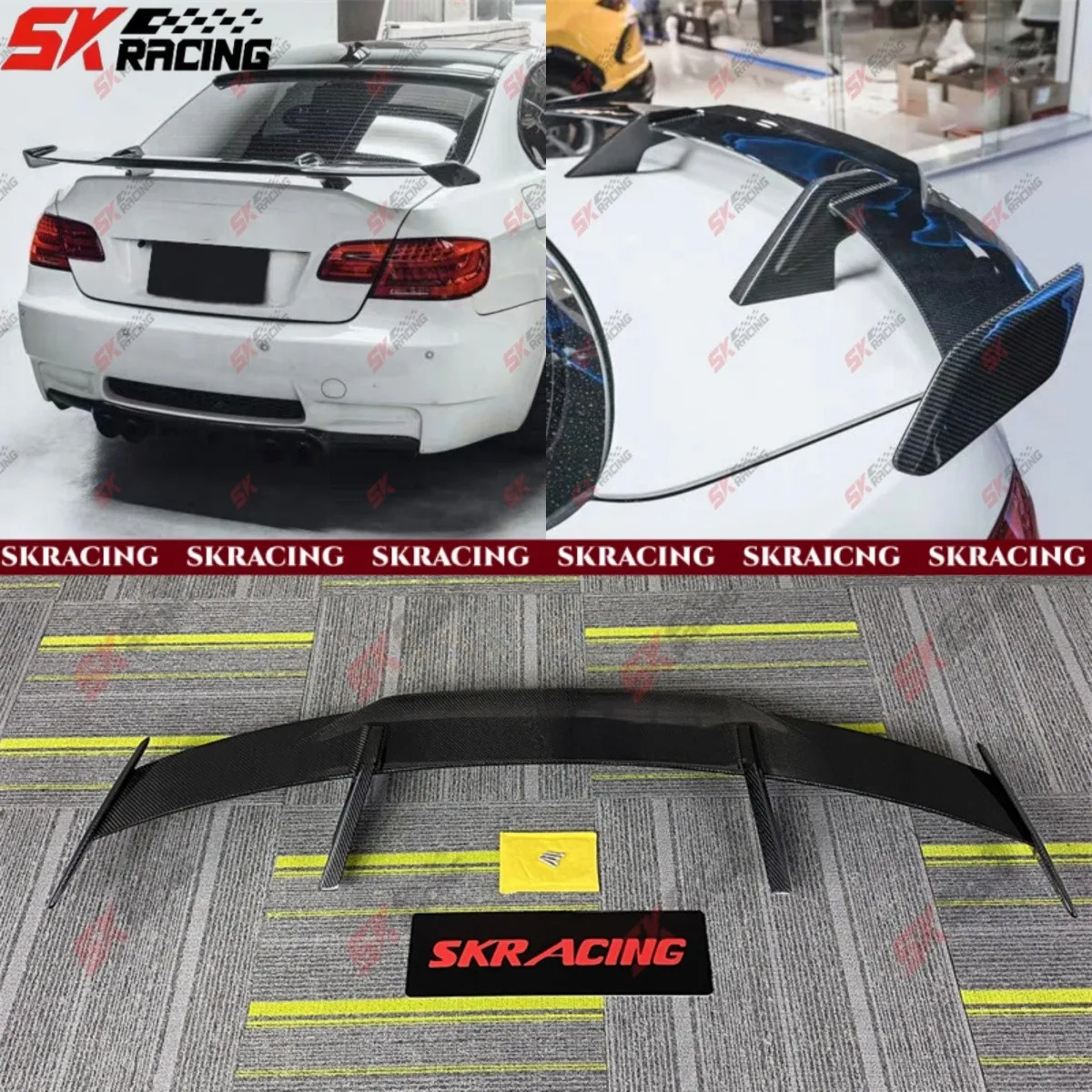 

Forged/Carbon Fiber Rear Trunk Spoiler Wing Kits Fits BMW M3 E92 Coupe 2008-2013