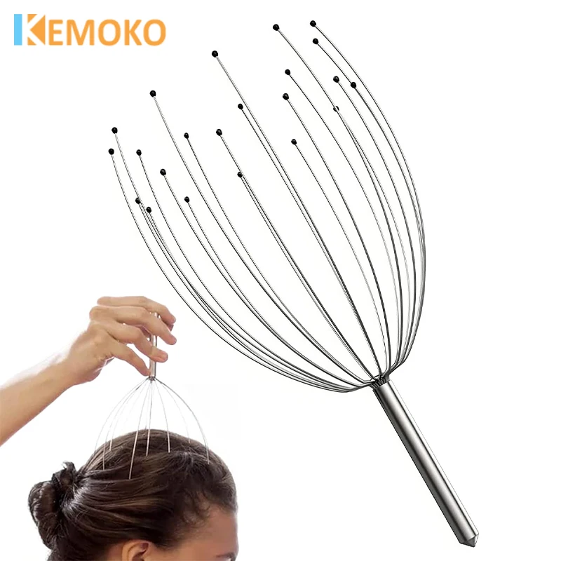 

Head Massager Head Scratching Octopus Scalp Non Soul Extractor Divine Tool Pet Head Massage Extracting Healthy Hair Itch Relieve