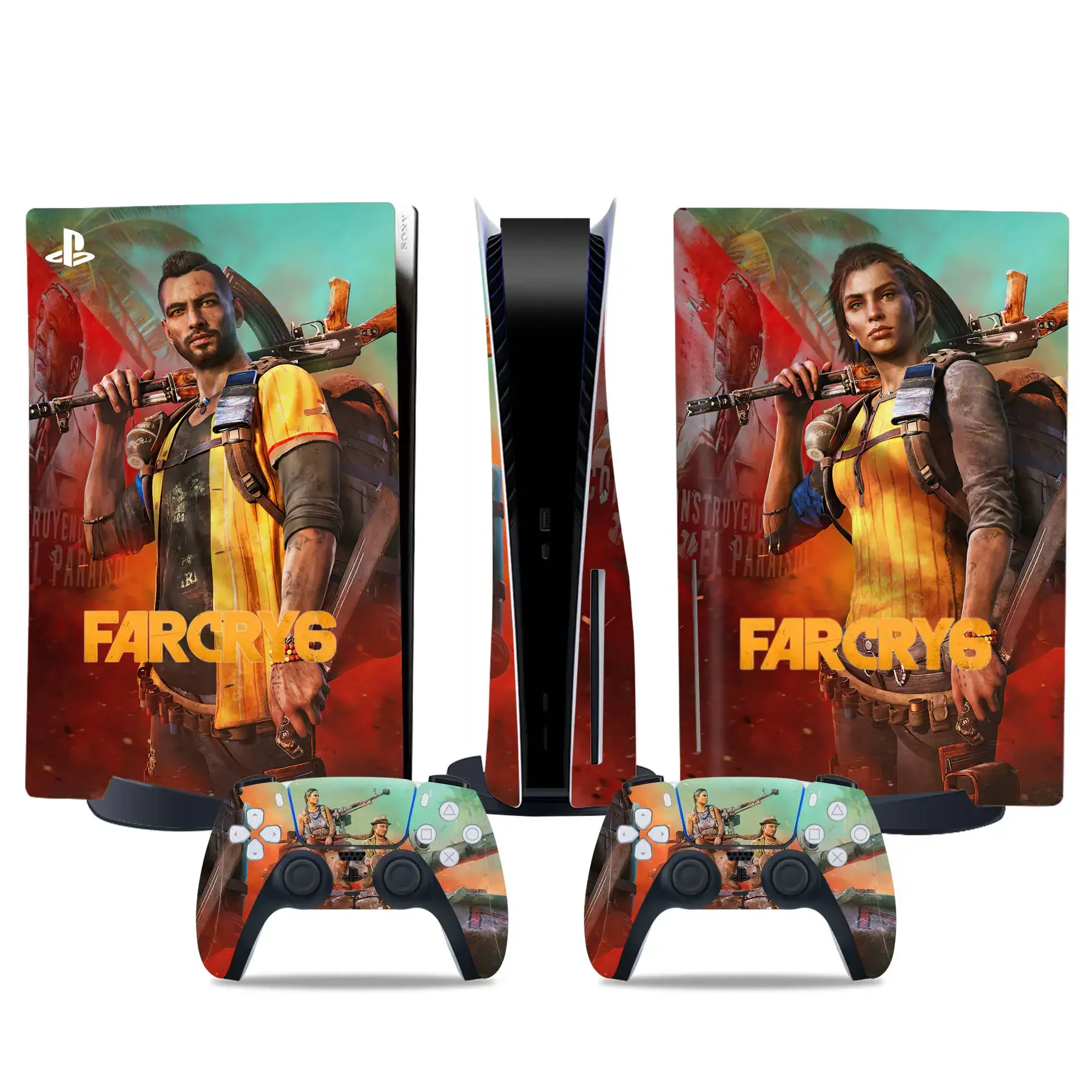 Dla standardowej konsoli dyskowej PS5 zdalny kalkomania skóry farcry 6