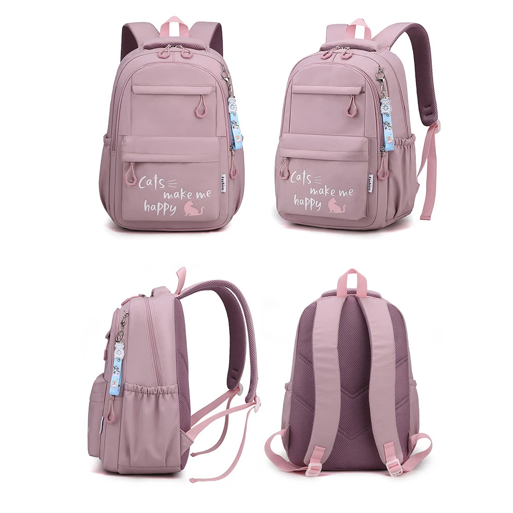 Menina saco de escola mochila para adolescente mulheres crianças feminino rosa mochila primária alta bagpack classe adolescentes criança crianças