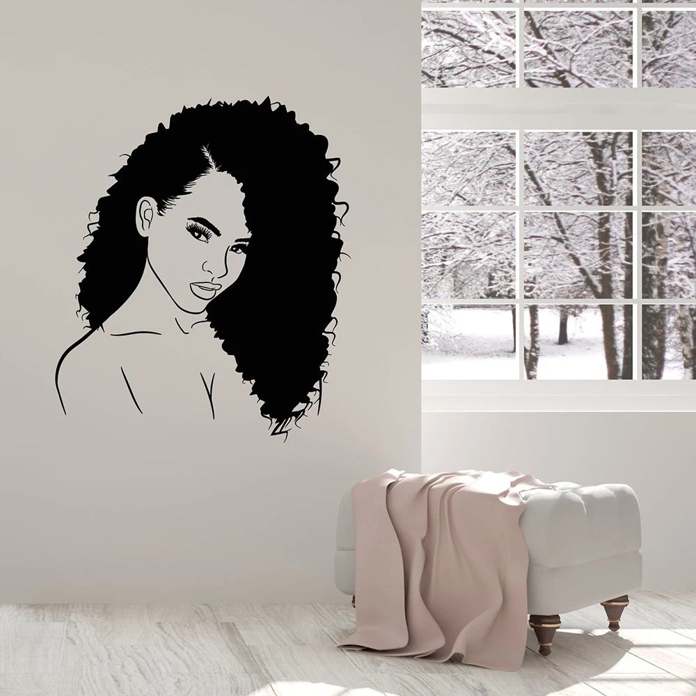 1PC Hot Sale Young And Beautiful Decal Removable Vinyl Mural Poster Living Room Decor Diy Pvc Home Decoration Accessories