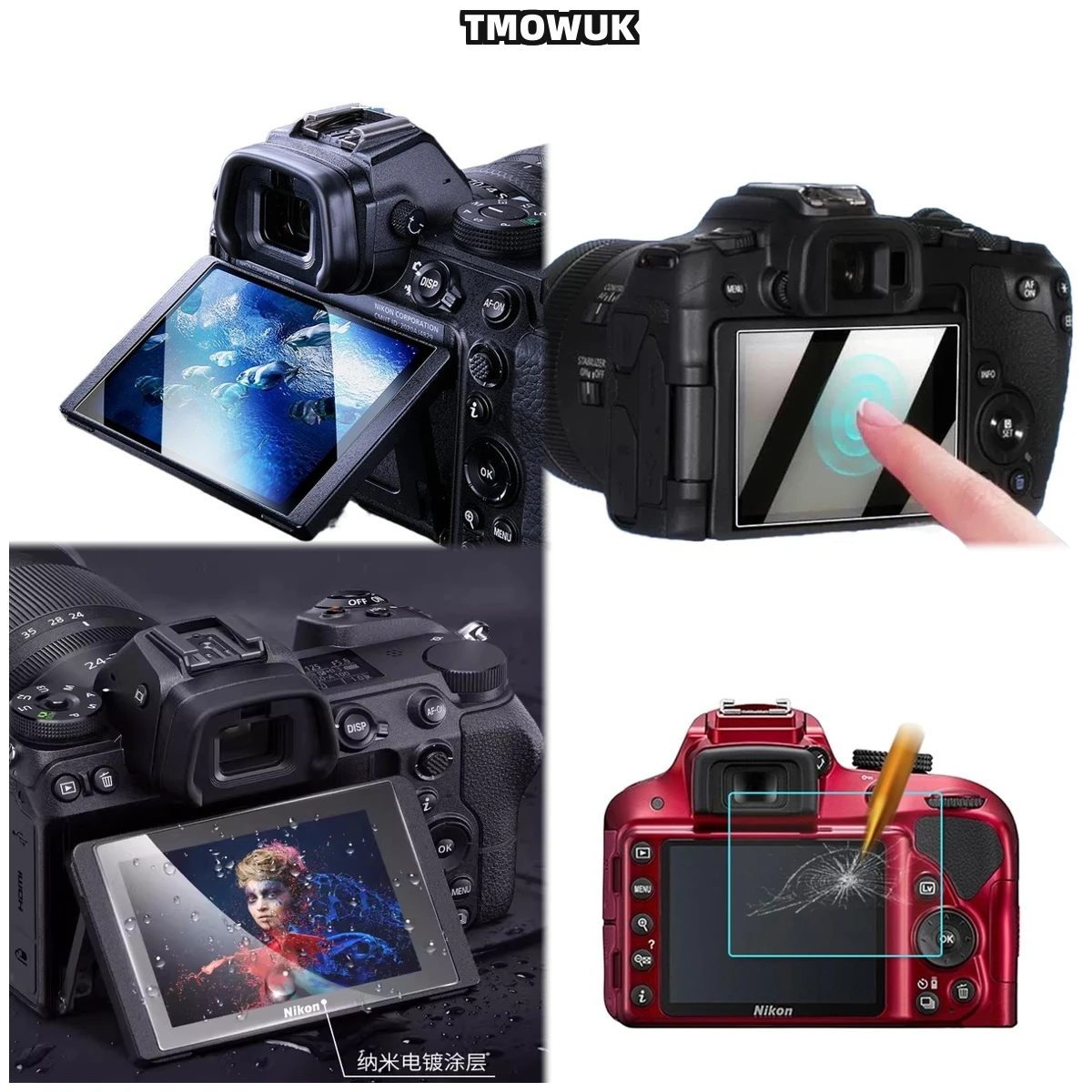 

For Nikon D3500 3300 3400 3600 3100 3200 K50 9H Hardness HD LCD Screen Protector Tempered Glass Film