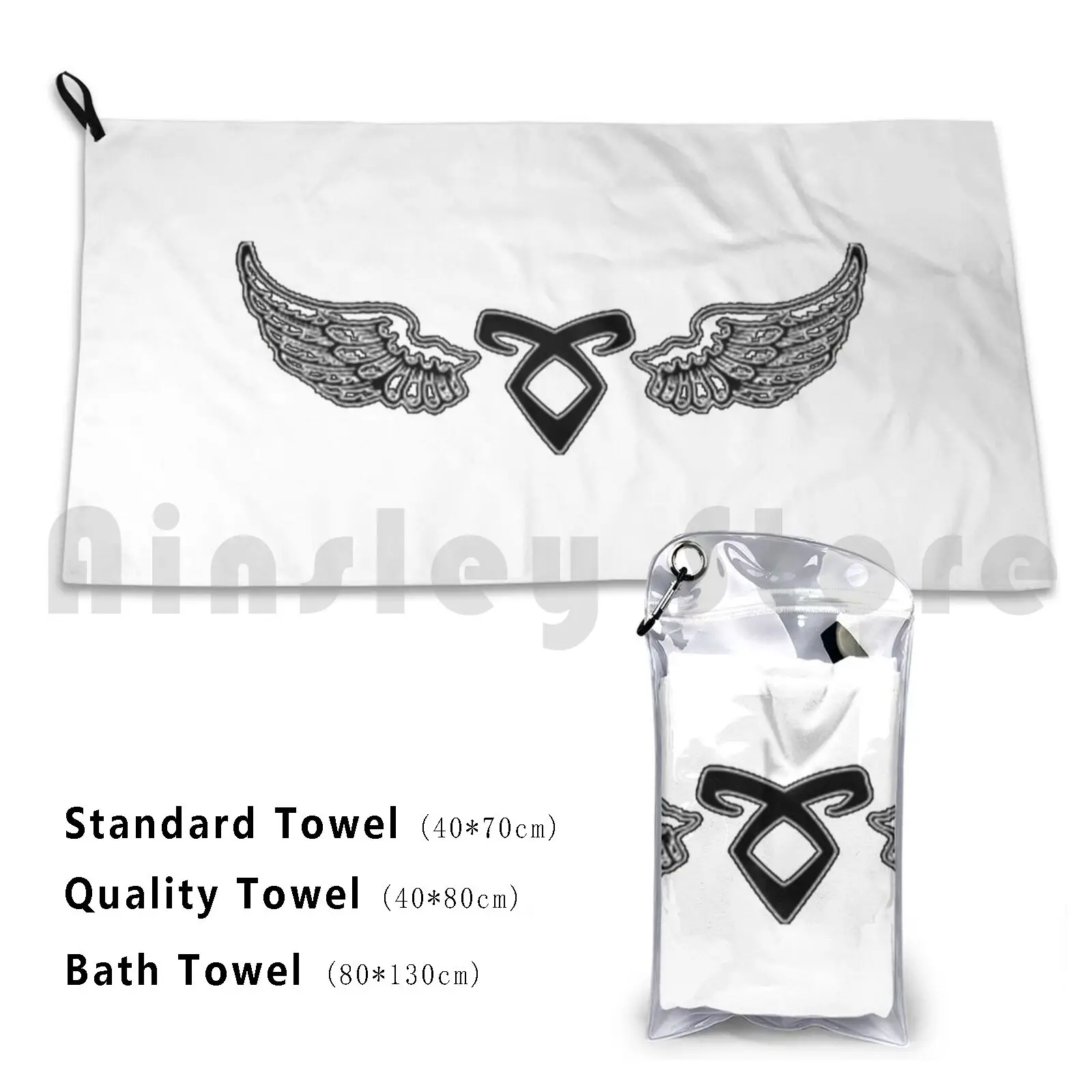 Angelic Rune Shadowhunters-High Quality-Beach Towel Quick Dry Quality Towel Shadowhunters Rune Angelic Fandom