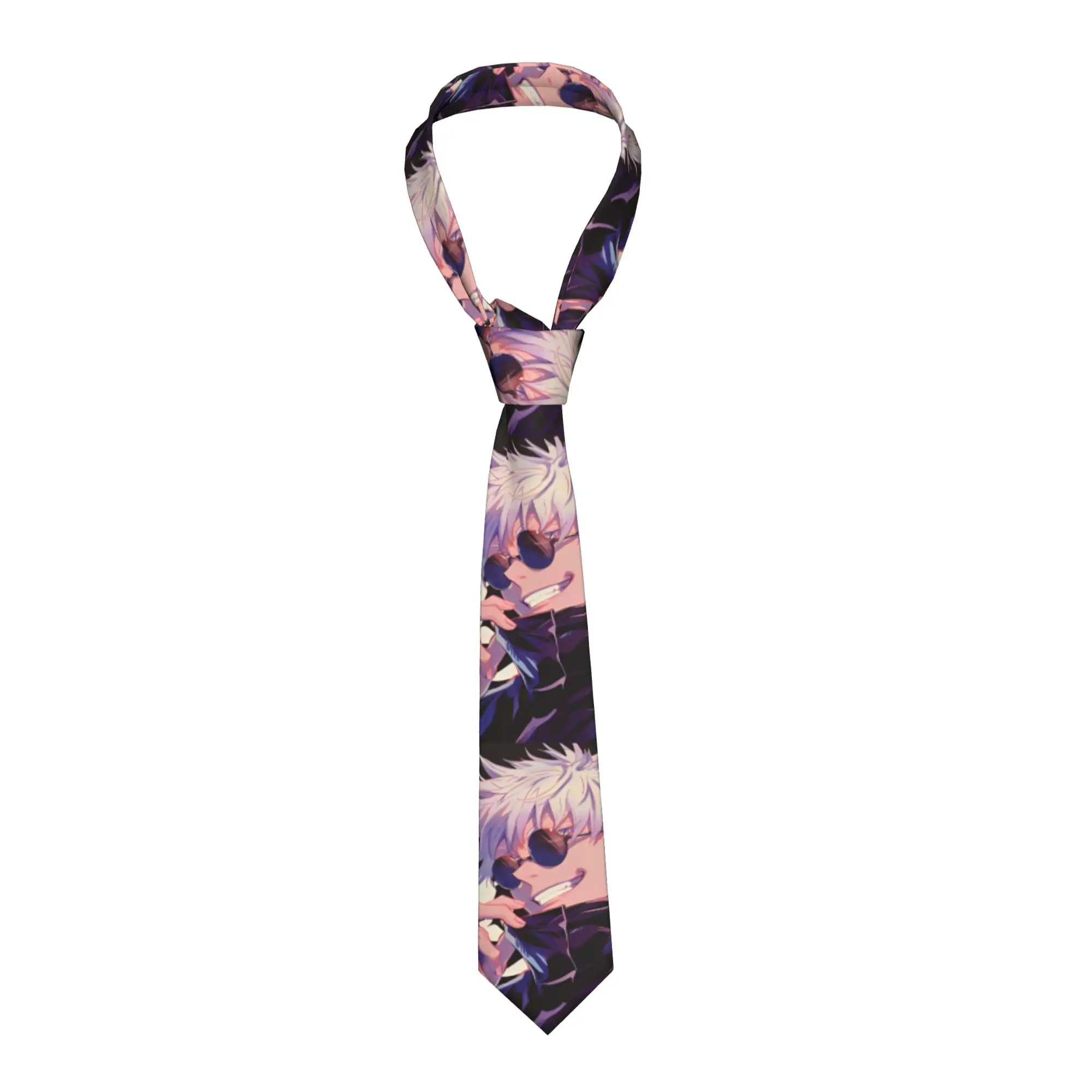 

Necktie Jujutsus Gojoo JJK satoru Unisex Slim 8 cm Wide Neck Tie Kaisen for Men Suits Accessories Gravatas Wedding Accessories