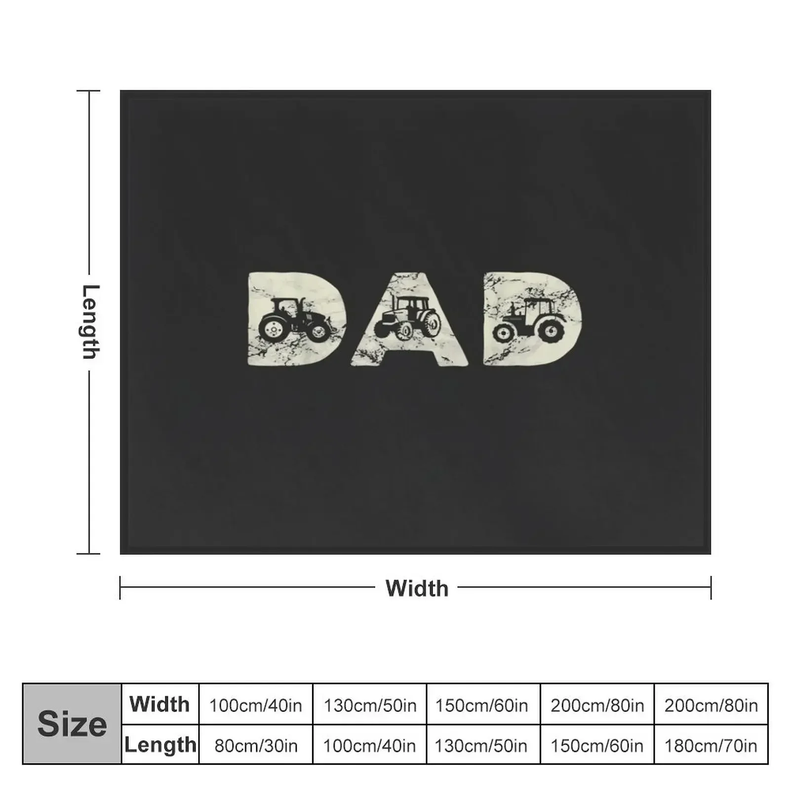 Tractor Dad Farming Father Farm Lover Farmer Daddy Throw Blanket Decorative Sofas Soft Plush Plaid Luxury Blankets