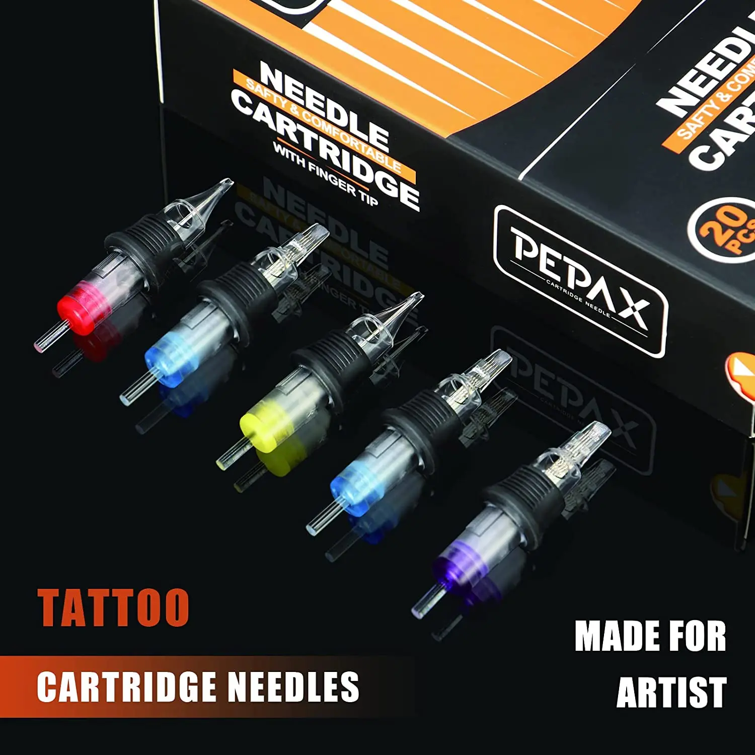 20 stücke PEPAX Tattoo Patrone Nadeln RL RS CM MG Einweg Sterilisierte Tattoo Permanent Make-Up Patrone Maschine Stift Nadel – Detail 8