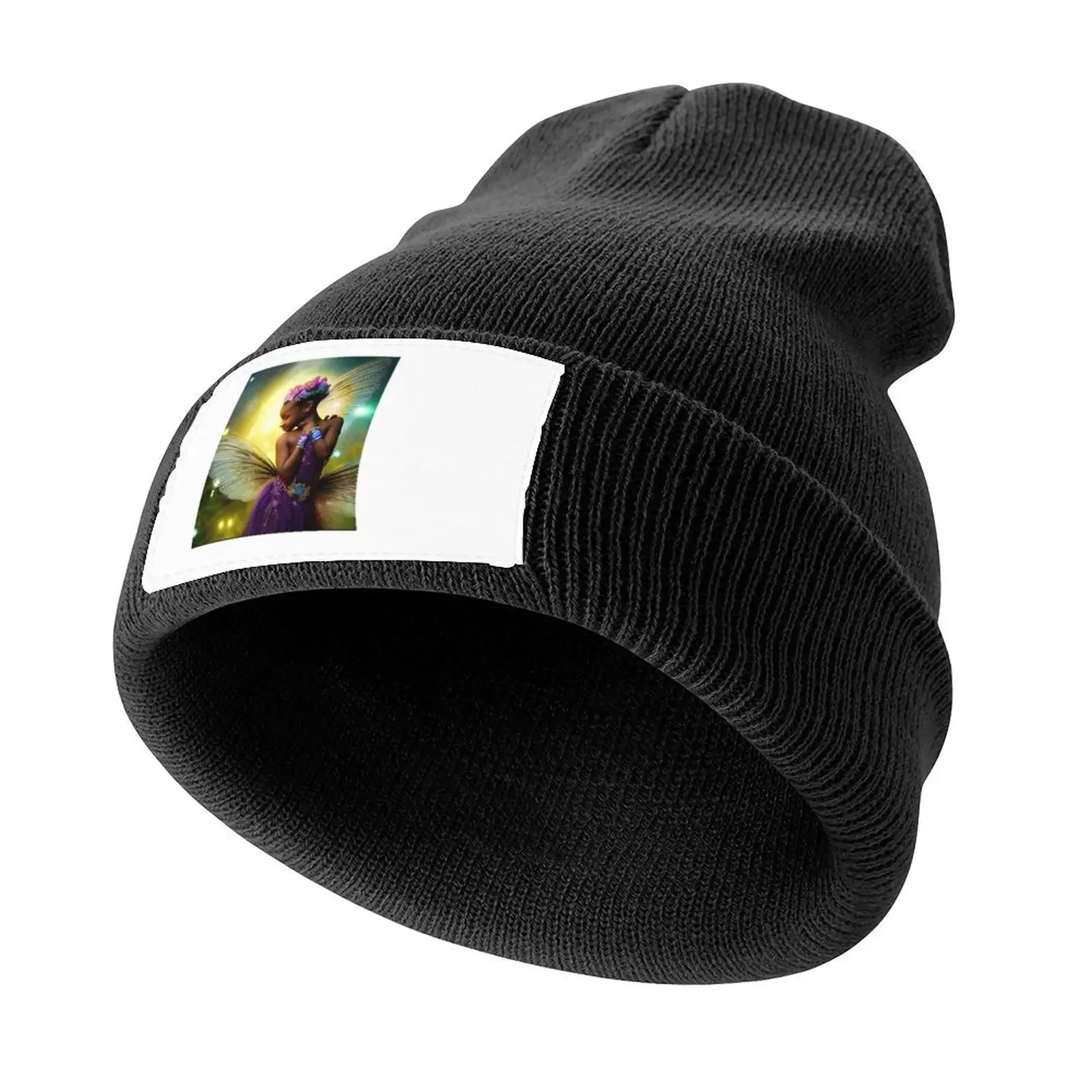 Cute African American Fairy Knitted Cap Golf Cap New In Hat Luxury Brand Thermal Visor Hats Man Women's