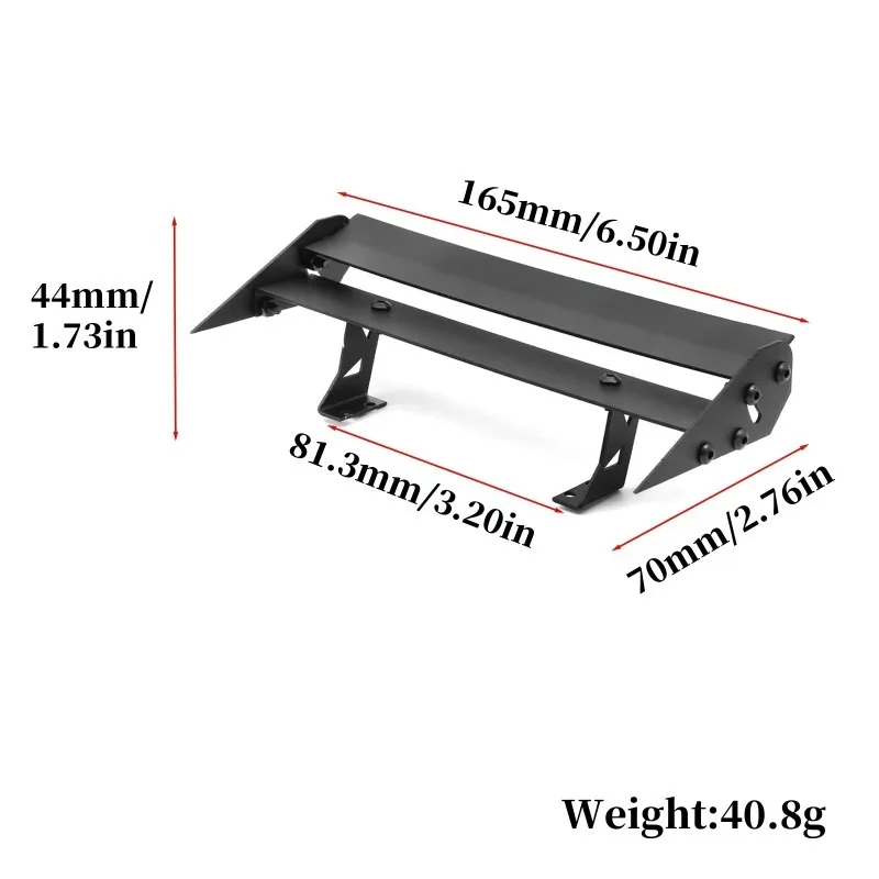 1/10 Metal Tail Fin Universal for TT02 TT01 HSP 94123 94122 FWO6 LC PTG PTG2 Flat Running Tension Electric Room Drift