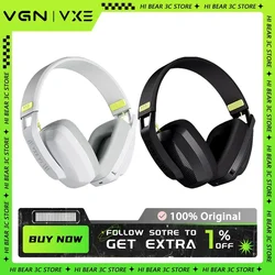 VGN VXE Siren V1 Wireless Headset Two Mode Bluetooth 5.3 2.4G FPS Gaming Headset Earphone Low Latency Light Weight Customize