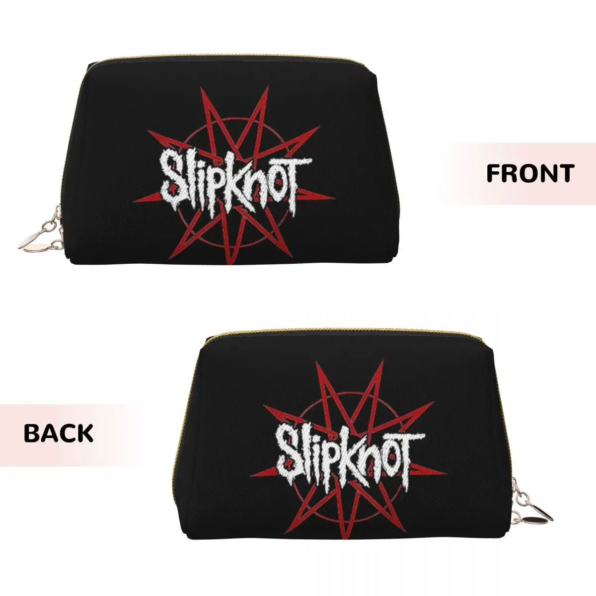 S-Slipknots Heavy Mental Music (1) Women Cosmetic Bag Travel Makeup Organizer Pouch Toiletry Storage Dopp Kit Case