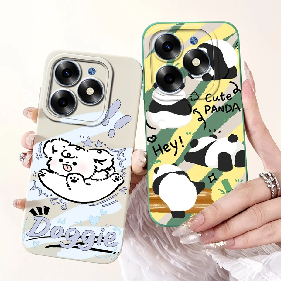 For Infinix Smart 8 Case X6525 Cute Fashion Cartoon Cover Soft Silicone Phone Cases For Infinix Smart 8 Pro X6525B Smart8 Bumper