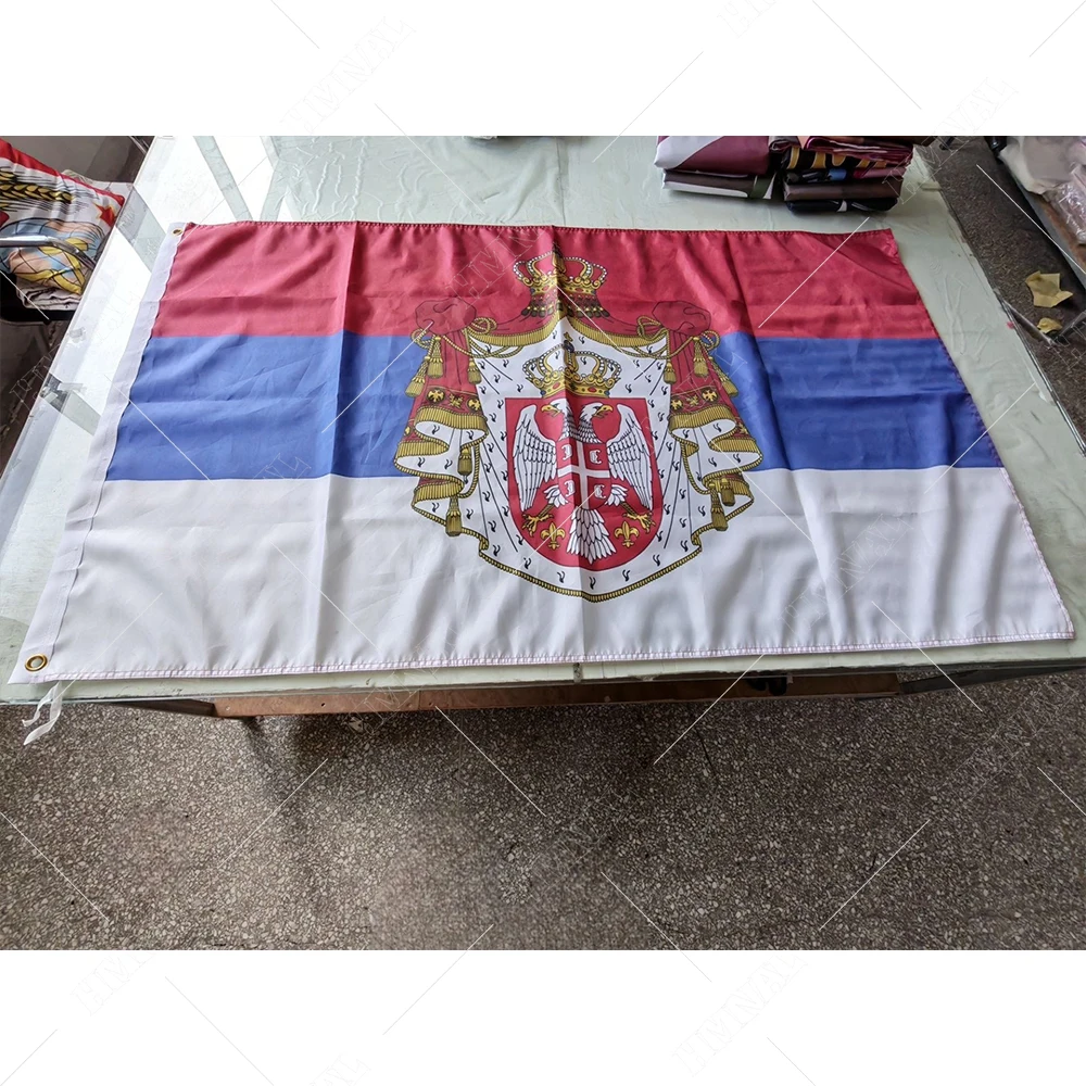 Custom Kingdom of Serbia BANNER For 3'X5' OR 2X3FT WITH Imperial Flag
