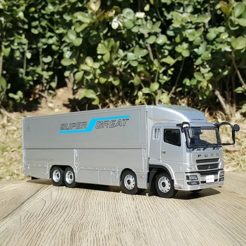 Diecast 1:43 Scale FUSO SuperGreat Container Truck Alloy Car Model Collection Souvenir Display Ornaments