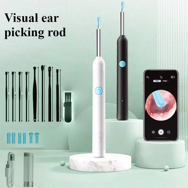 Smart Visual Ear Sticks Otoscope Endoscope Wax Removal Tool Earpick Mini Camera Health Care Ear Cleaner
