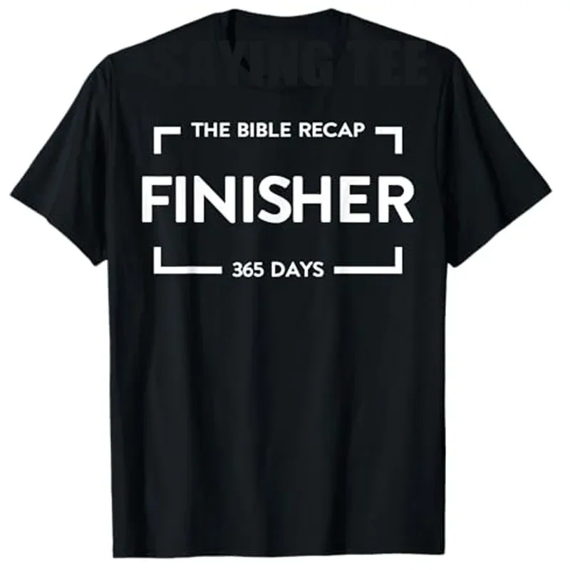 La Bible Recap Finisher 365 jours T-Shirt Humor drôle jésus chrétiens disant T-Shirt foi jésus-Christ pasteurs, missionnaires cadeaux
