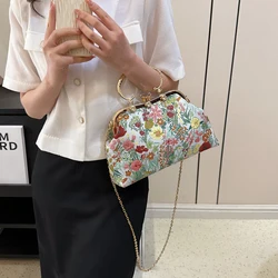 Three-dimensional relief tote bags for women flowers purse handbag fashion evening clutch crossbody bag Luxury trend women's bag